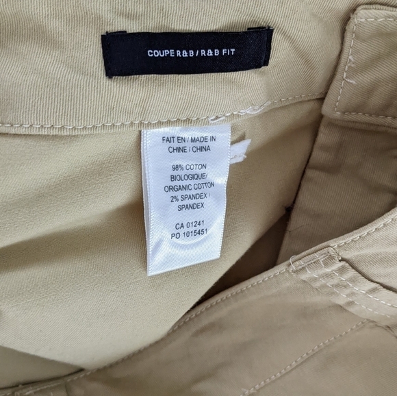 SIMONS Mid rise wide leg tan yellow cotton blend pants size 30 @R - Picture 6 of 11